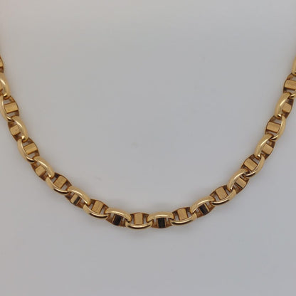 Vintage Mariner Link Gold Chain Necklace