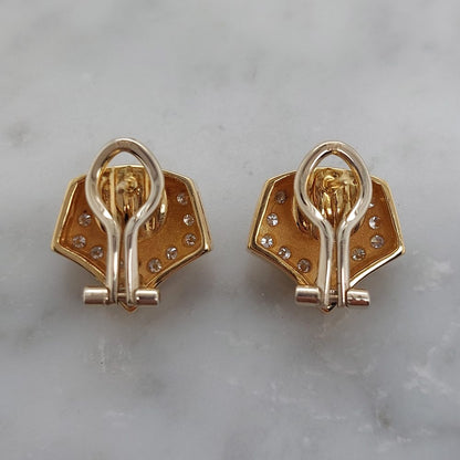 Vintage Multigem and Diamond Necklace and Earrings Suite