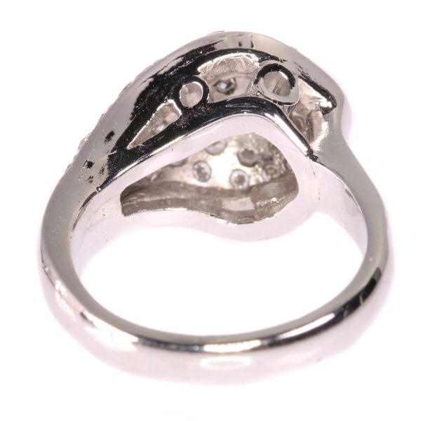 Vintage Light Blue Diamond Ring