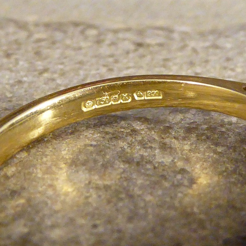 Vintage Old Cushion Cut 3.00ct Diamond Three Stone Ring