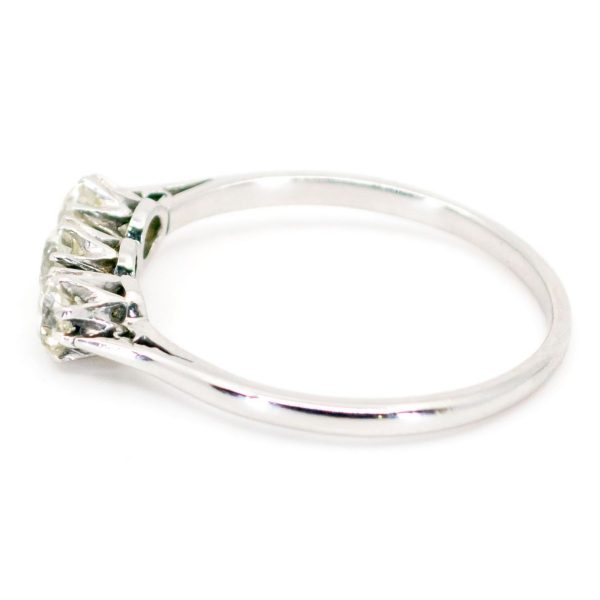 Vintage Old European Cut Diamond Platinum Ring