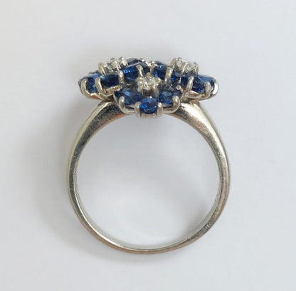 Vintage Oscar Heyman Sapphire and Diamond Ring