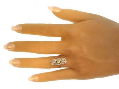 Vintage Plaque Diamond Platinum Ring