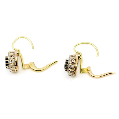 Vintage Sapphire and Diamond Earrings