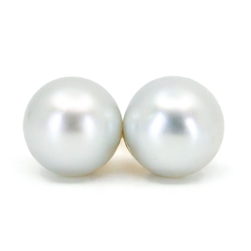 Vintage South Sea Pearl Gold Earrings
