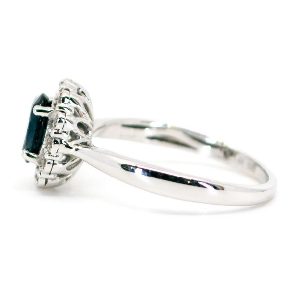 Vintage Style 1.20ct Sapphire Diamond Ring
