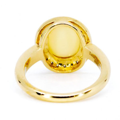 Vintage Style 1.50ct Opal and Diamond Cluster Ring