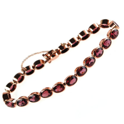 Vintage Style Garnet and Gold Bracelet BB2