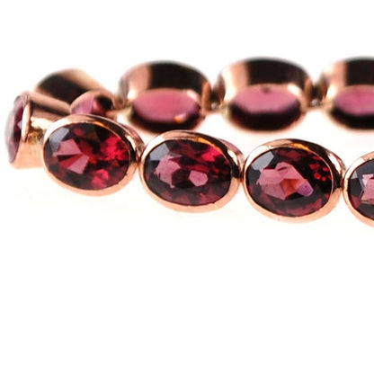 Vintage Style Garnet and Gold Bracelet BB4