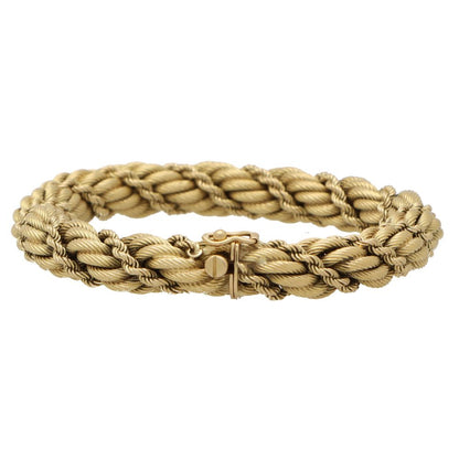 Vintage Tiffany and Co Twisted Rope Gold Bracelet