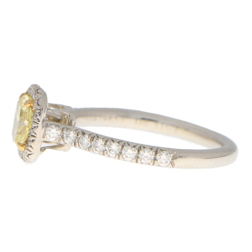 Vintage Tiffany and Co Soleste Fancy Yellow Diamond Ring