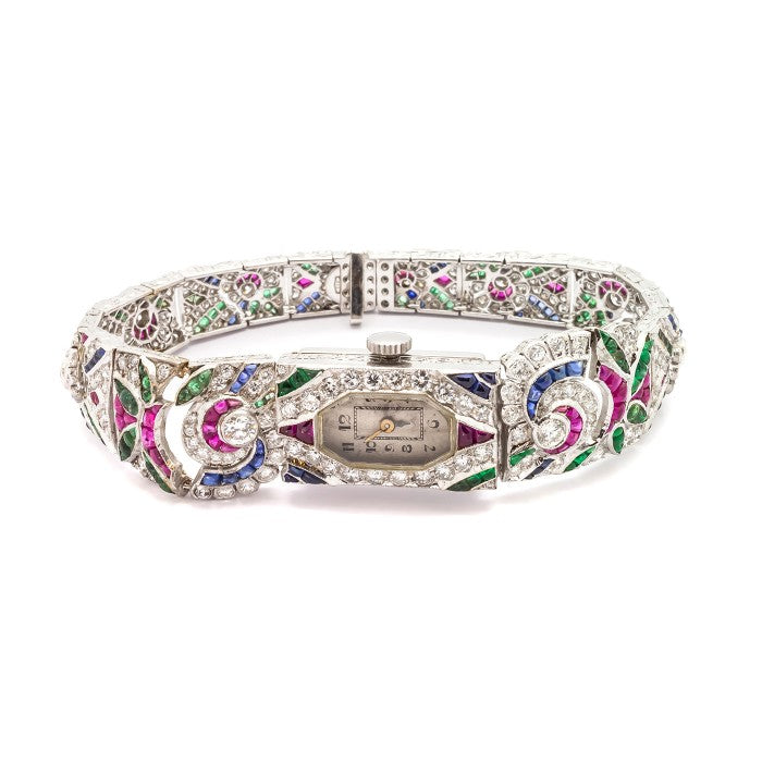 Vintage Tutti Frutti Diamond Cocktail Watch