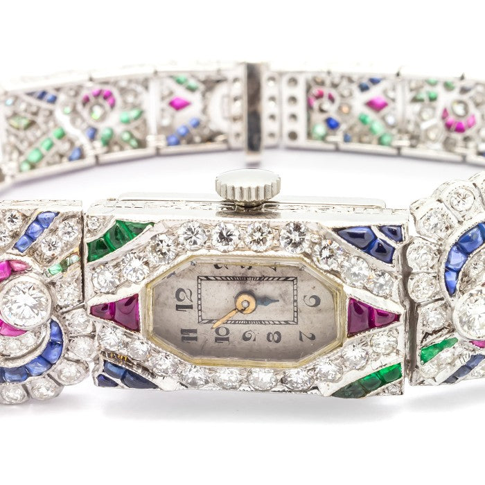 Vintage Tutti Frutti Diamond Cocktail Watch