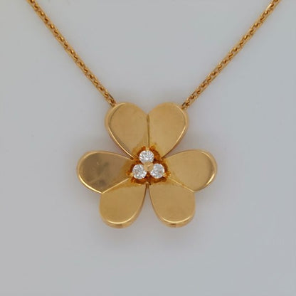 Vintage Van Cleef & Arpels Frivole Diamond Pendant Necklace