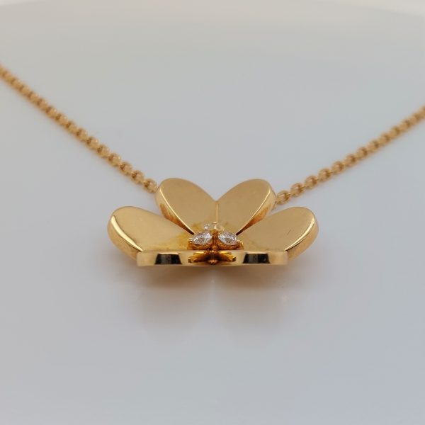 Vintage Van Cleef & Arpels Frivole Diamond Pendant Necklace