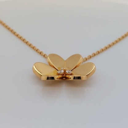 Vintage Van Cleef & Arpels Frivole Diamond Pendant Necklace