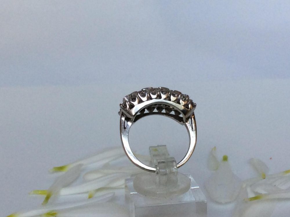 Vintage Three Row Diamond Ring
