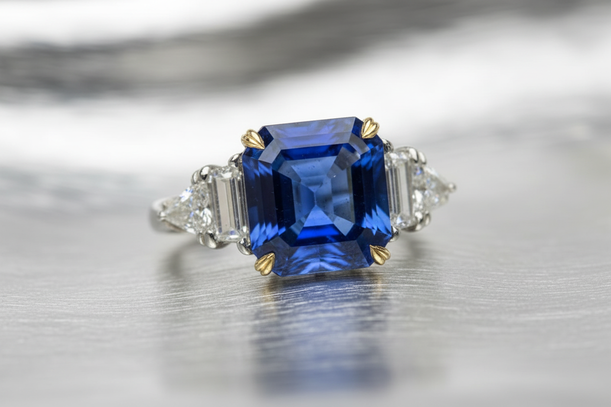 Vintage Cartier Sapphire 7 carat ring no heat Burma 