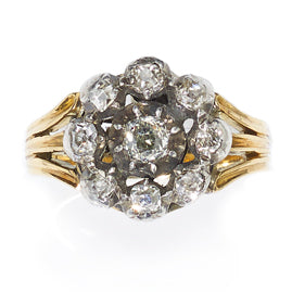 Antique Georgian Diamond Cluster Ring