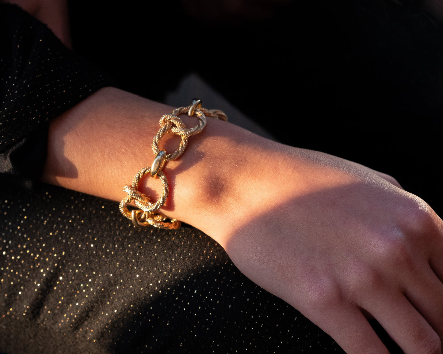 Vintage Gaëtan de Perçin 18ct Twisted Knot Rope Gold Bracelet