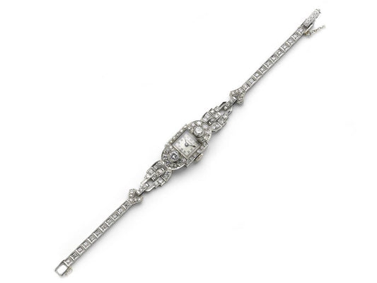 Lusserna Art Deco Diamond Cocktail Watch