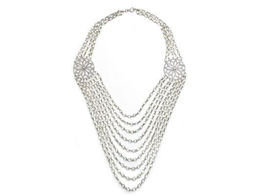 Briolette Diamond Swag Necklace, 229 Carats
