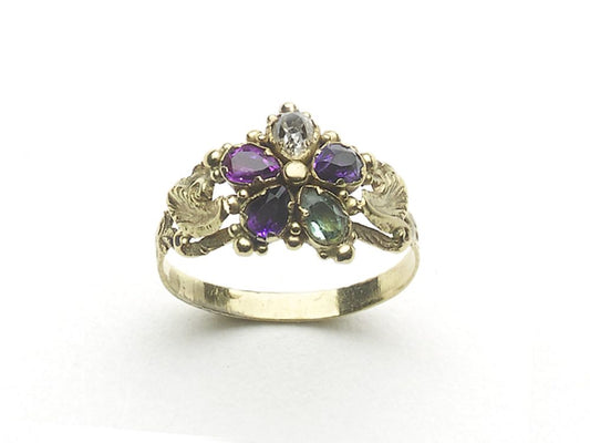Multi Gem Set Ring