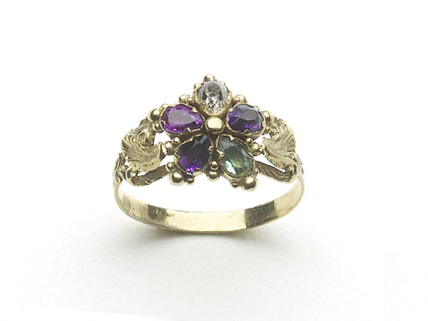 Multi Gem Set Ring