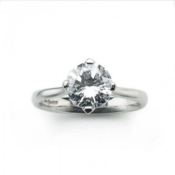 2.00ct Brilliant Cut Diamond Solitaire Ring, Platinum