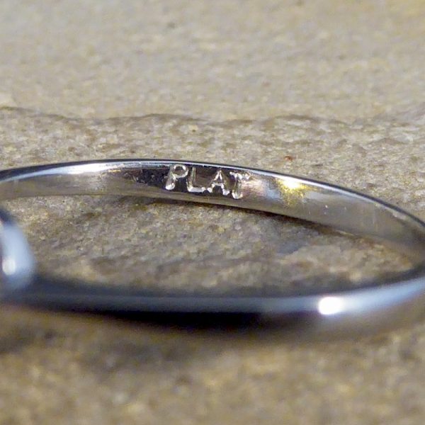 Yellow Sapphire and Diamond Three Stone Platinum Ring