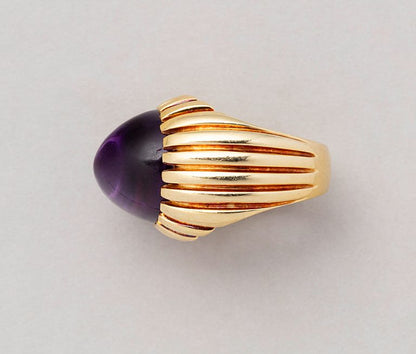 Vintage Fred of Paris 18ct Gold Amethyst Ring