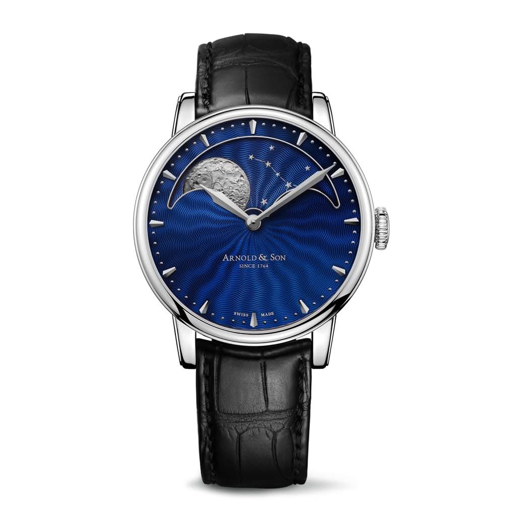 Arnold & Son Luxury Watches Arnold & Son Perpetual Moon in Steel 1GLAS.U02A