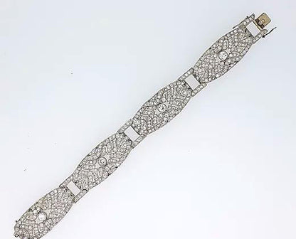 Art Deco Diamond Bracelet, 16.00 carat total