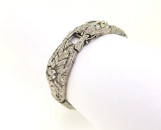 Art Deco Diamond Bracelet, 16.00 carat total