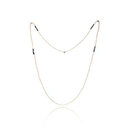 Art Deco Natural Seed Pearl, Onyx And Rock Crystal Necklace