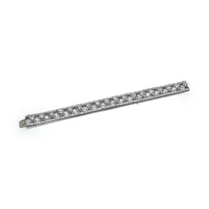 Art Deco 8.28ct Diamond and Sapphire Bracelet in Platinum