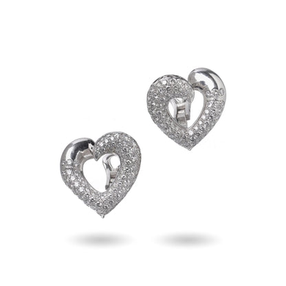 Asprey 18 Carat White Gold South Sea Pearl and Diamond Day and Night Earrings