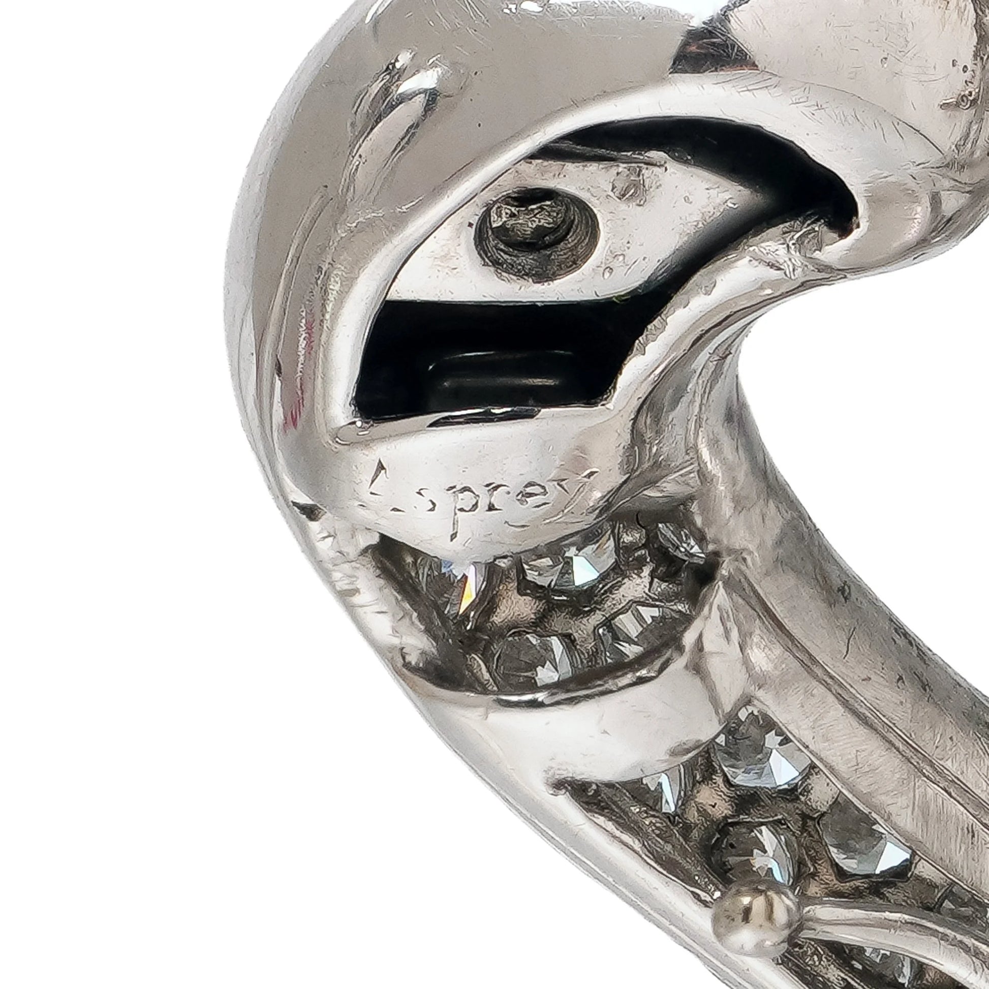 Asprey 18 Carat White Gold South Sea Pearl and Diamond Day and Night Earrings