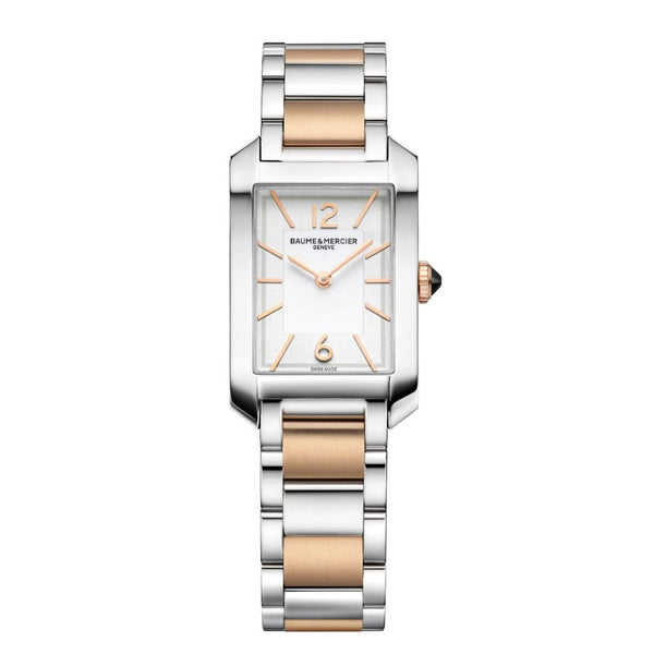 Baume et Mercier Hampton Steel and Pink Gold-Capped Steel Quartz Watch 10751