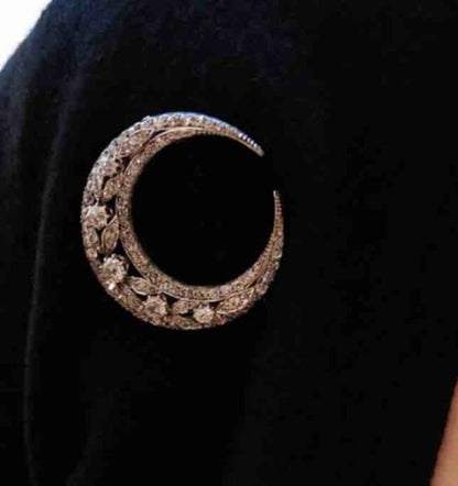 brooch on moon
