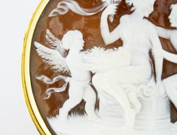 Victorian Carnelian Cameo Brooch, 15ct Yellow Gold, Circa 1870's