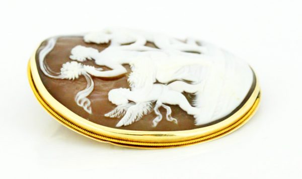 Victorian Carnelian Cameo Brooch, 15ct Yellow Gold, Circa 1870's