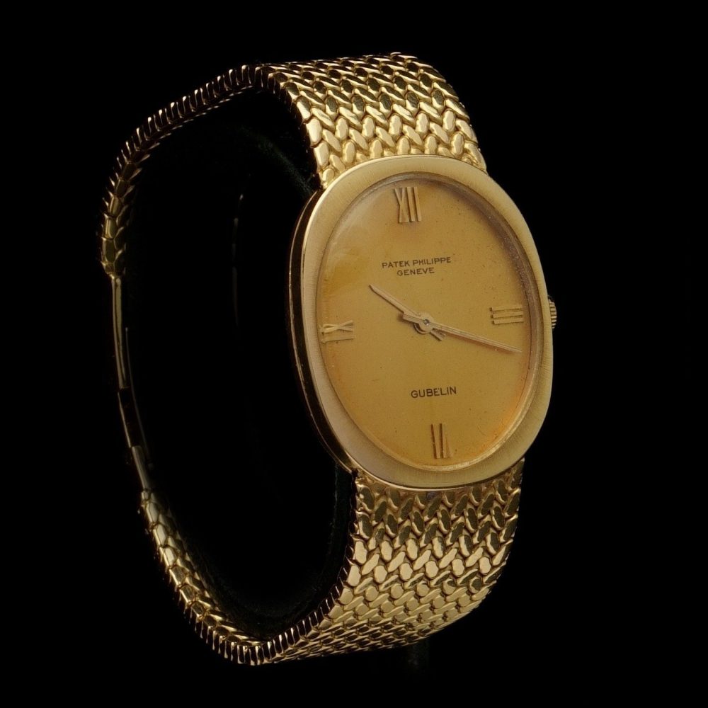 Vintage Patek Philippe Ellipse for Gubelin 18ct Yellow Gold Watch