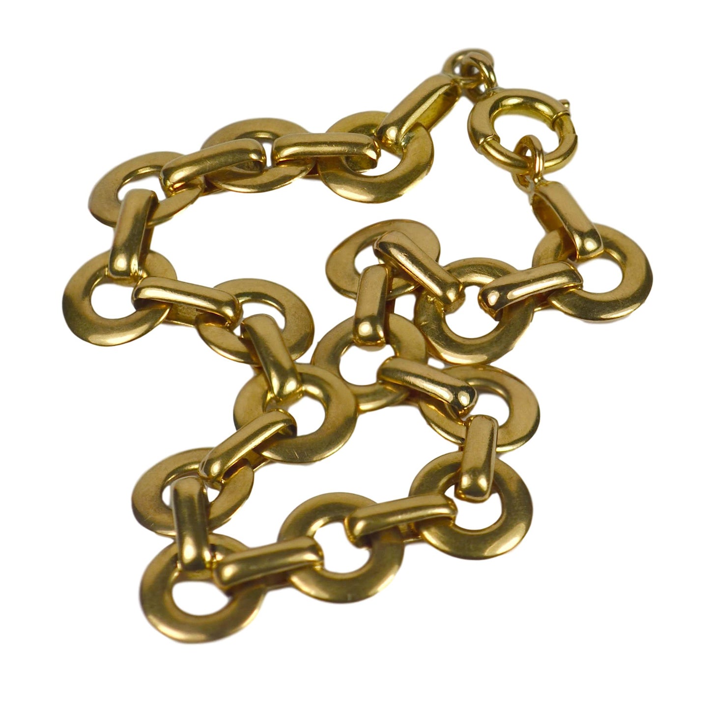 French Vintage 18ct Yellow Gold Link Bracelet