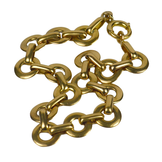 French Vintage 18ct Yellow Gold Link Bracelet