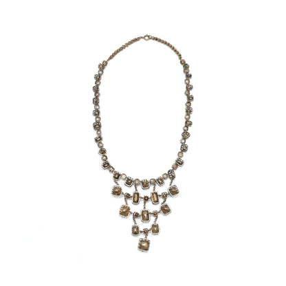 Georgian Emerald And Natural Pearl Necklace