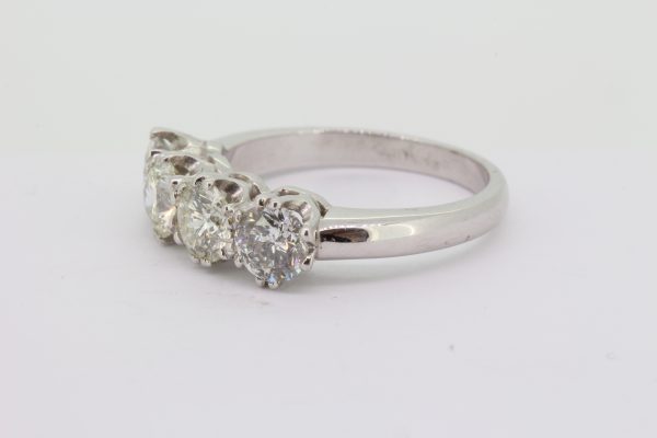 Four Stone Diamond Ring in 18ct White Gold, 2.10 carats