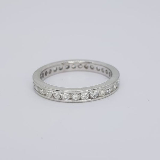 Diamond Full Eternity Band Ring, 1.40 carat total