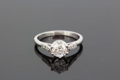 Diamond Solitaire Engagement Ring, 0.96 carats