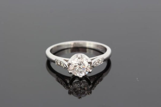Diamond Solitaire Engagement Ring, 0.96 carats